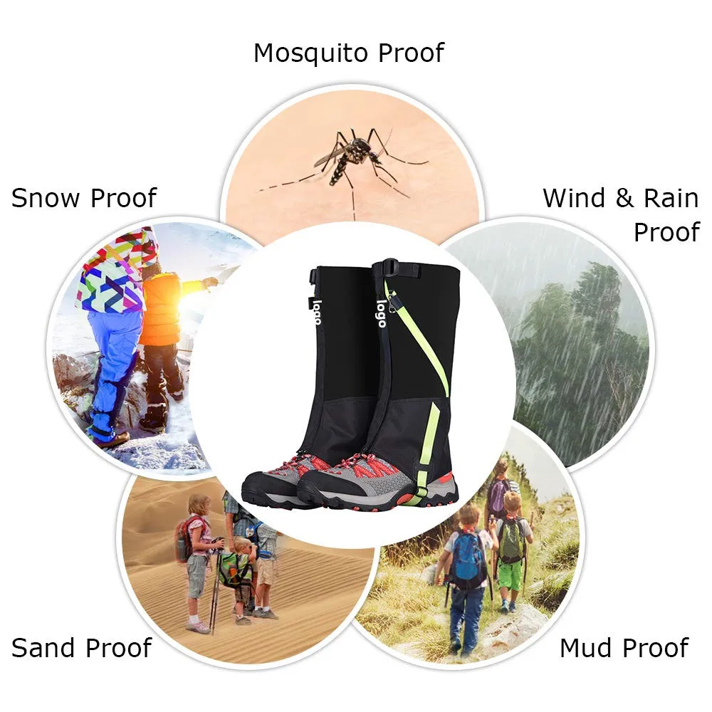 Outdoor Protective Gaiters Lixada Waterproof Leg Gaiters - Tear-Resistant Hiking Gaiters For Snow, Rain & Outdoor Activities Waterproof Tear-resistant Gaiters Hiking Snow Outdoor