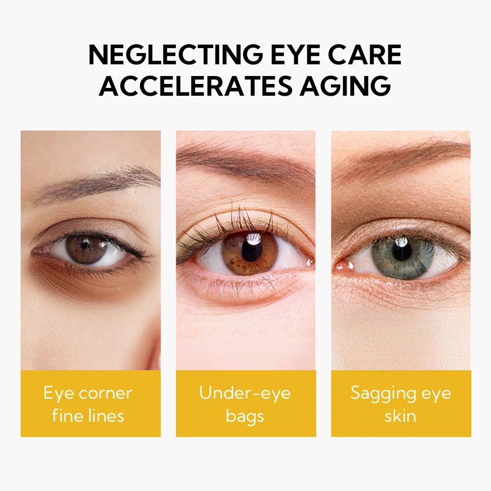 Lanbena Reusable 24k Gold Eye Maskswith Collagen Under Eye Patches Hydrogel Skin Care Gold