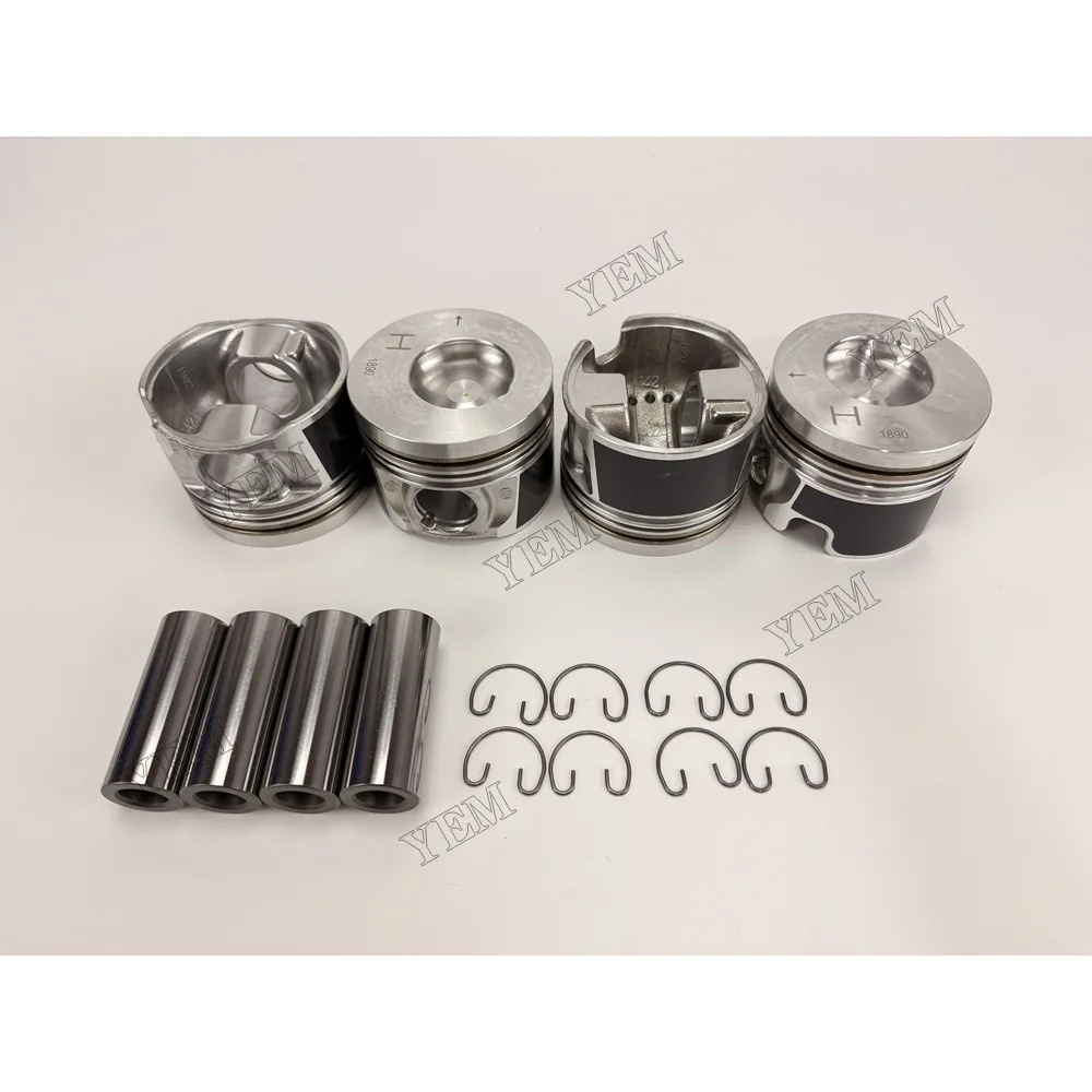 Piston and Pin Clip for Isuzu 4LE2 Aftermarket Engine Spare Parts