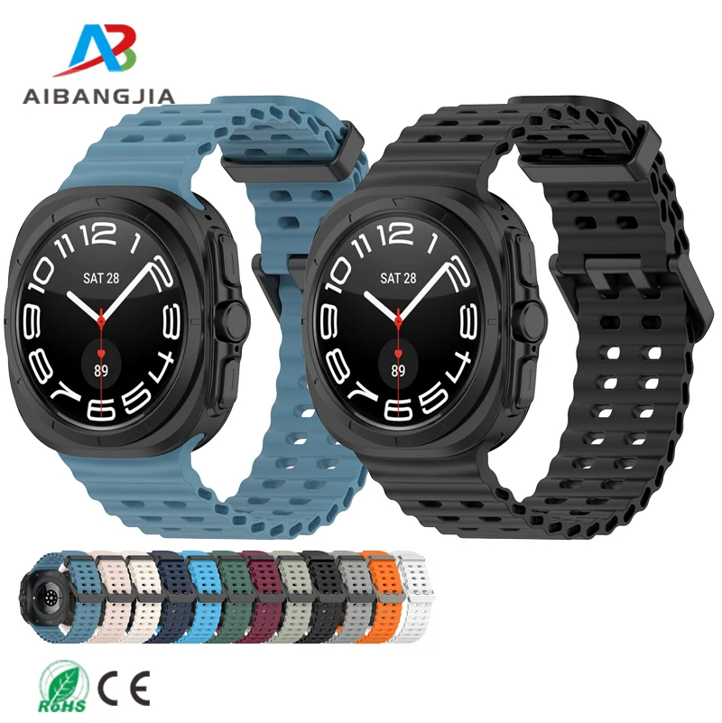 Smartwatch Adjustable Breathable Soft Silicone Sport Marine Watch