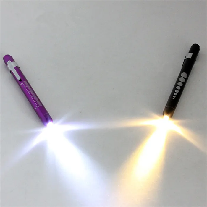 Medical First Aid LED Pen Light Flashlight Torch Doctor Nurse EMT Emergency Medical Pen Light with Pupil Gauge