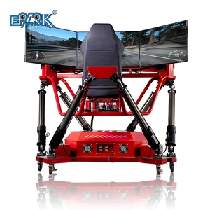 Vr 3 Screen 6dof Seat Hydraulic Simulation Racing Game Motorcycle F1 Car Drive Game Simulator Machine
