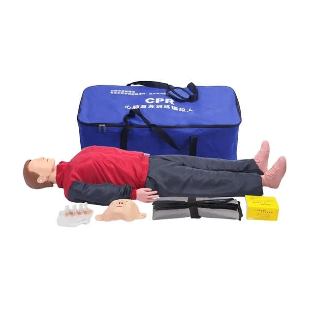 DARHMMY Full Body PVC CPR Manikin Model First Aid Training Mannequin with Accessories for Schools and Medical Science