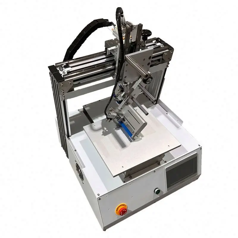 TEBAK Automatic Adhesive Application Machine Double-Sided Glue Tape 3M Adhesive Light Strip Flat Surface Labeling Machine