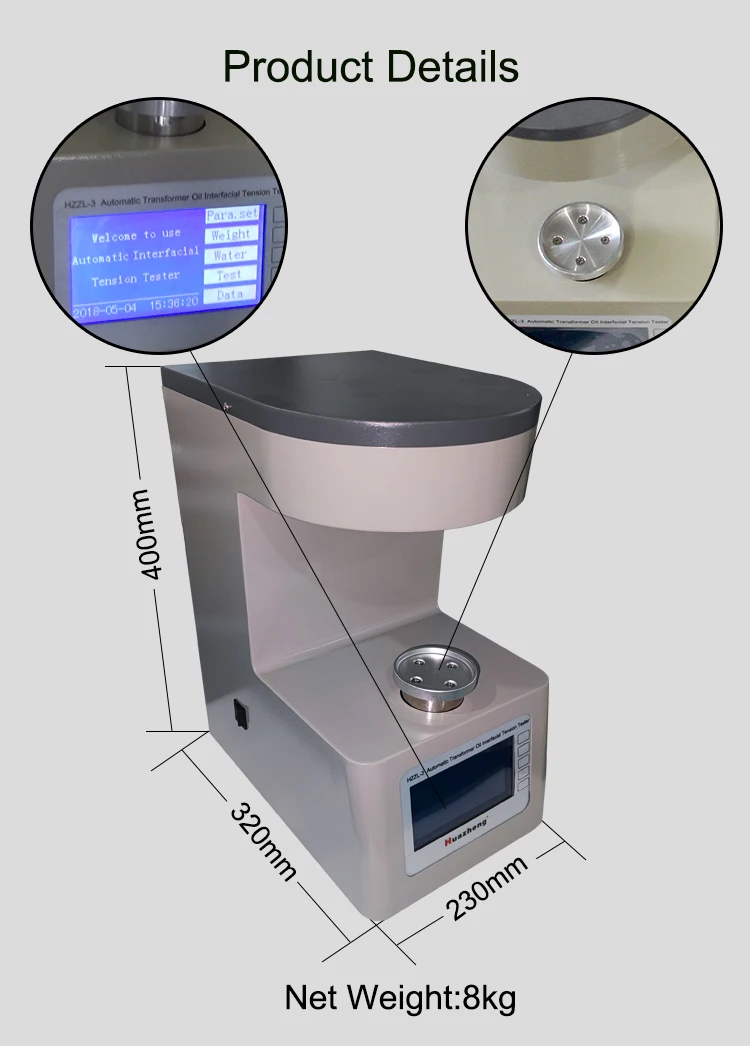 Astm D971 Ring Method Digital Interfacial Tension Meter Automatic ...