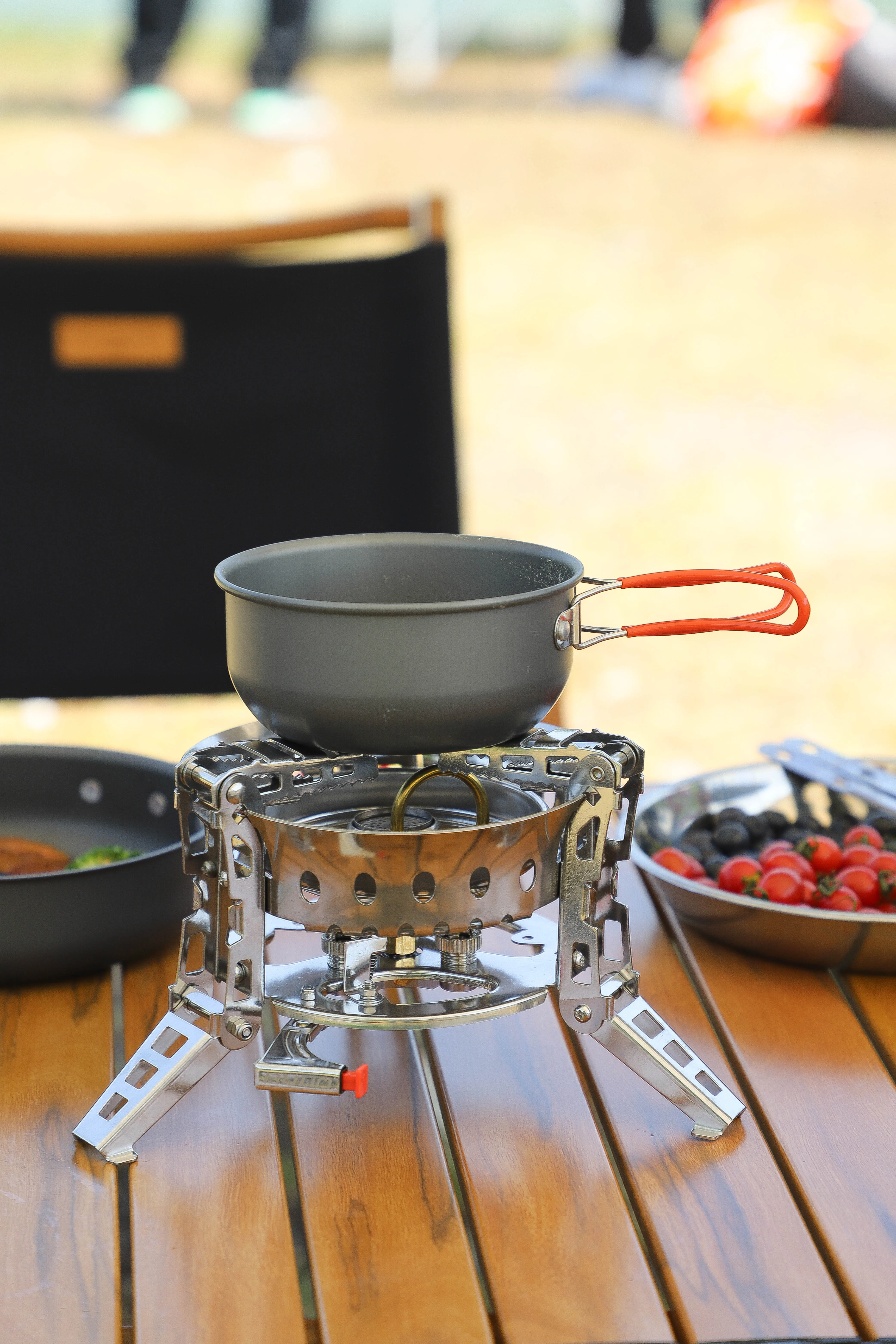 Bruciatore A Gas Propano Per Esterni Doppia Stufa In Ghisa Per Barbecue Da Campeggio Nel Patio Standard Usa - Foto 5