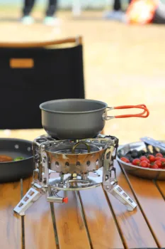 BULIN 多機能アルコール・ガソリンストーブ・鍋セット 屋外 BULIN ガス