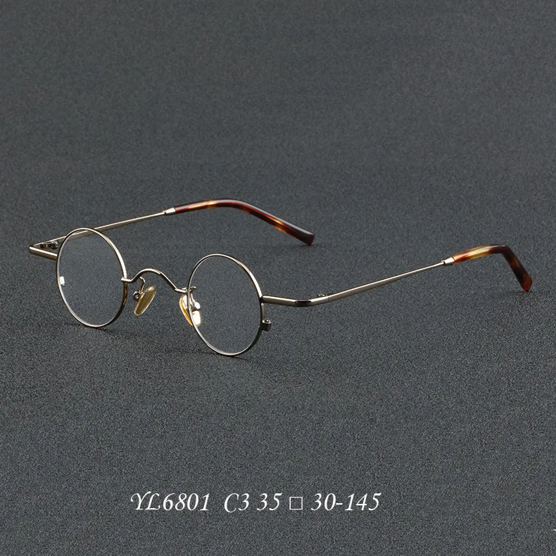 Vintage Circle Frame Pure Titanium Eyeglasses