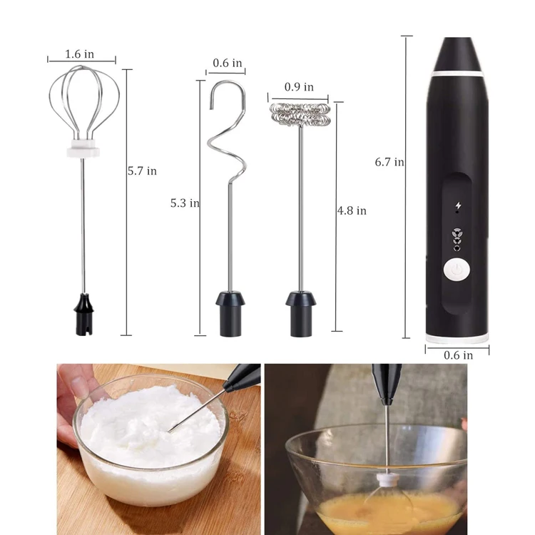 Fitnate Stainless Steel Handheld Milk Frother & Reviews