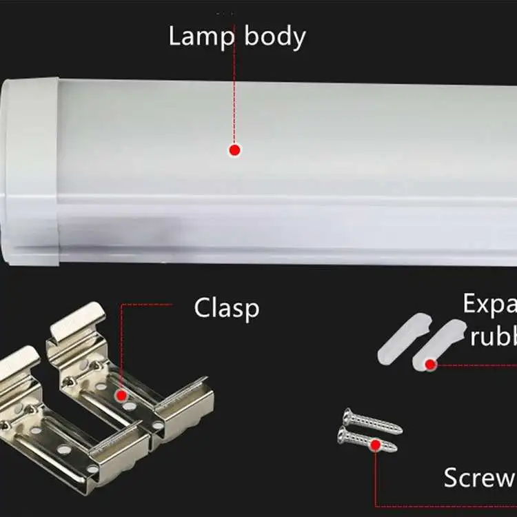 Лучшая цена, водонепроницаемая светодиодная трубка, сменная светодиодная линейная лампа, прочная трехслойная лампа