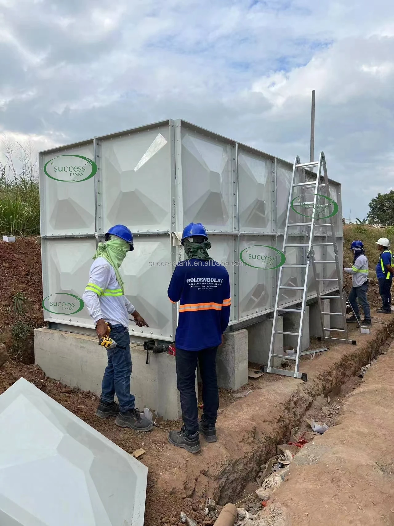 GRP Sectional Water Tank for Drinking Flexible and Can Be Customized