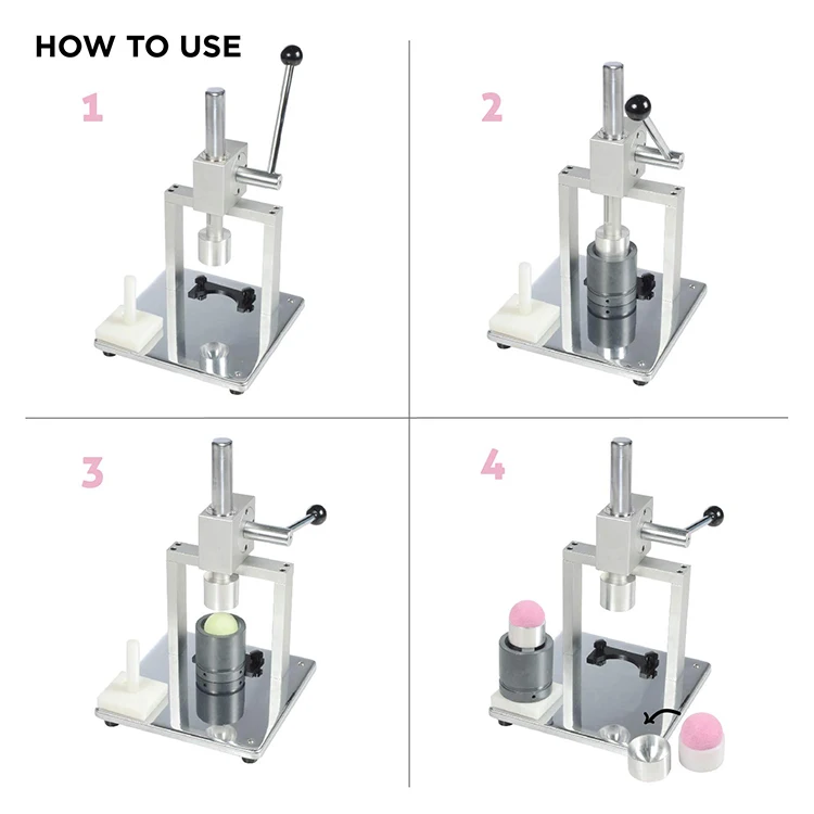 Home Small Spa Bath Bomb Ball Machine Diy Stainless Steel Bath Bomb