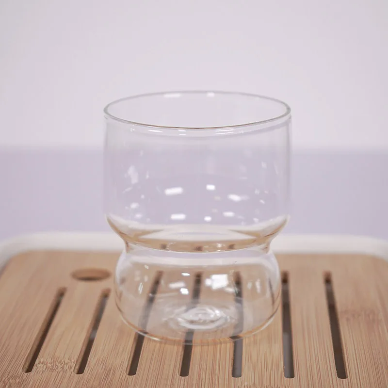 Factory wholesale Reusable 280ml heat resisting high borosilicate glass cup manufacture