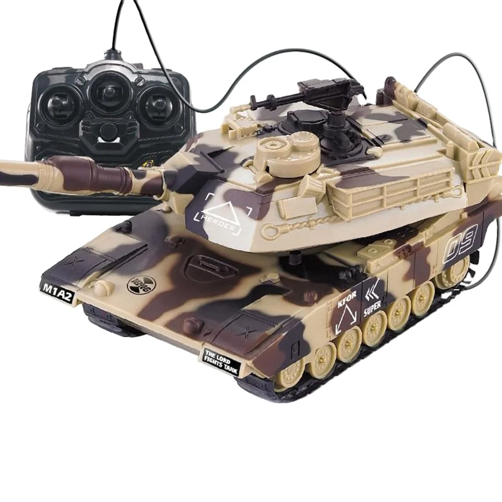 1:32 RC Electronic Tank Model Interactive Remote Control with Shoot Bullets Boy