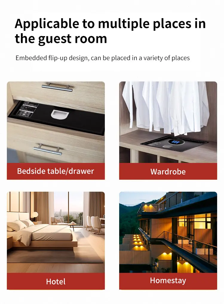 Office Top Open Safe Box CEQ Safe 14"-17" Laptops High Quality Electronic Digital Hotel Home Car manufacture