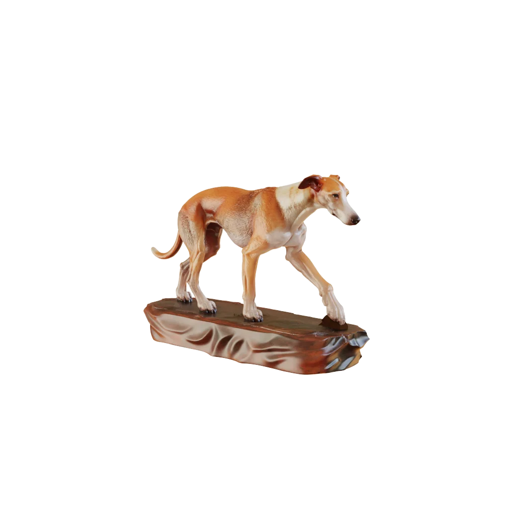 Engros: Brugerdefineret realistisk greyhound-hundeskulptur af polyharpiks til juledekoration hjemme – livagtig whippet-figurin, statue og kunstnerisk 3D-design