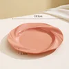 Assiette à pâtes - rose