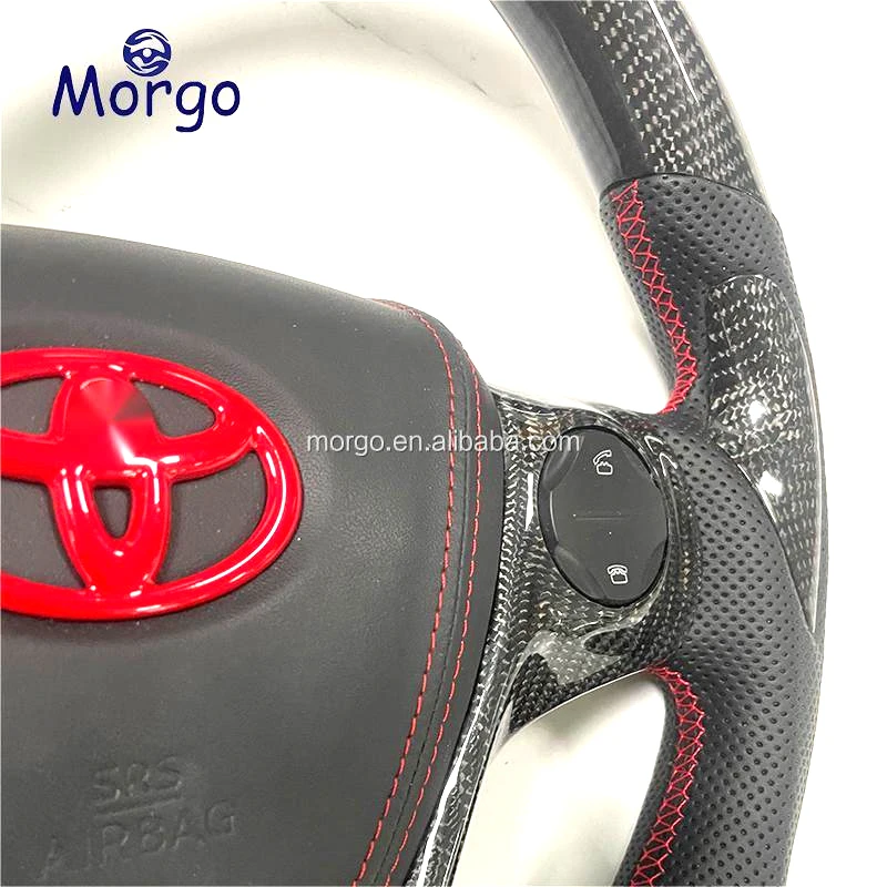 3 Pezzi Decorazione Volante Effetto Carbonio Per Toyota Highlander 2020-2024 – Adesivo Anti Graffio, Autoadesivo - 2