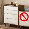 Commode à quatre tiroirs blanc noyer