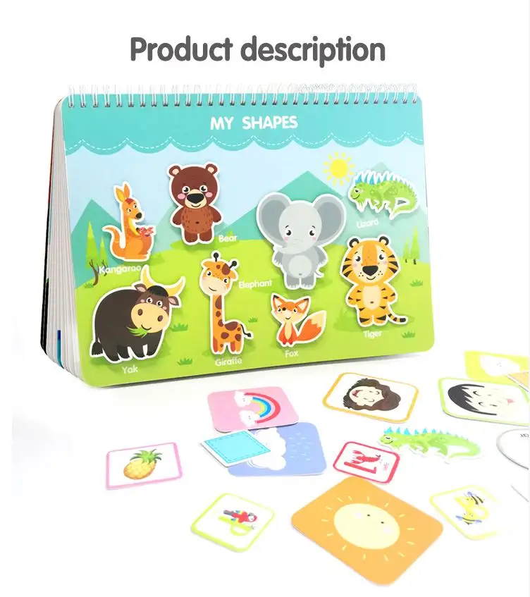 Baby Touch And Feel Board Book Kids Sensory Educational Busy Activity Learning Autism Toys Baby Quiet Books For Kids Printing