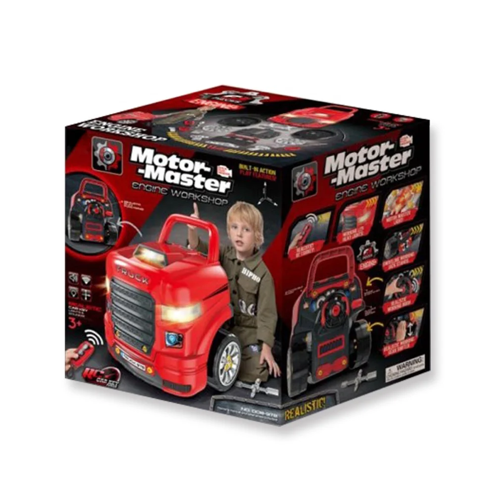 Officina Meccanica BAKAJI Con Auto Da Costruire – Giocattolo Per Bambini Con Luci, Suoni E Chiave Elettronica – Arancione - 3