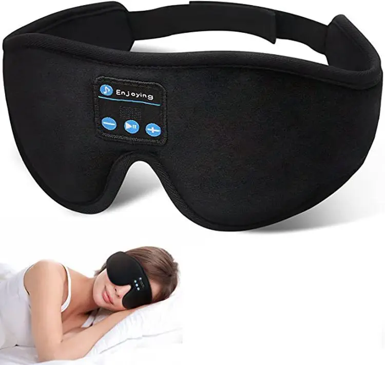 Sleep Mask Headphones Wireless Bluetooth 5.0 Eye Mask For Sleeping Side