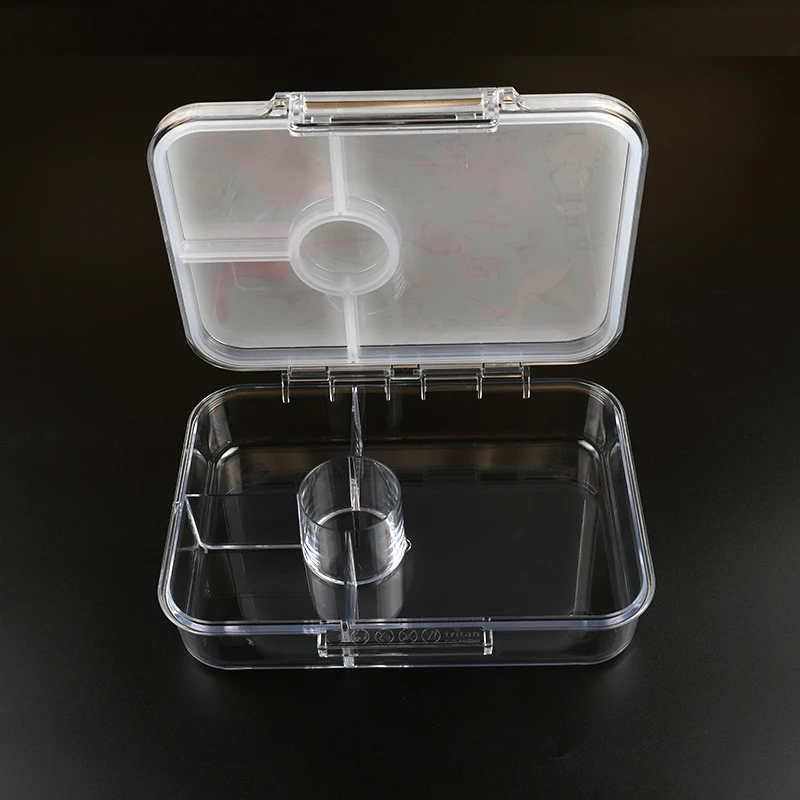 Aohea Eco Microwave Food Container Set Plastic Tritan Kids Bento Lunch Box Set for School