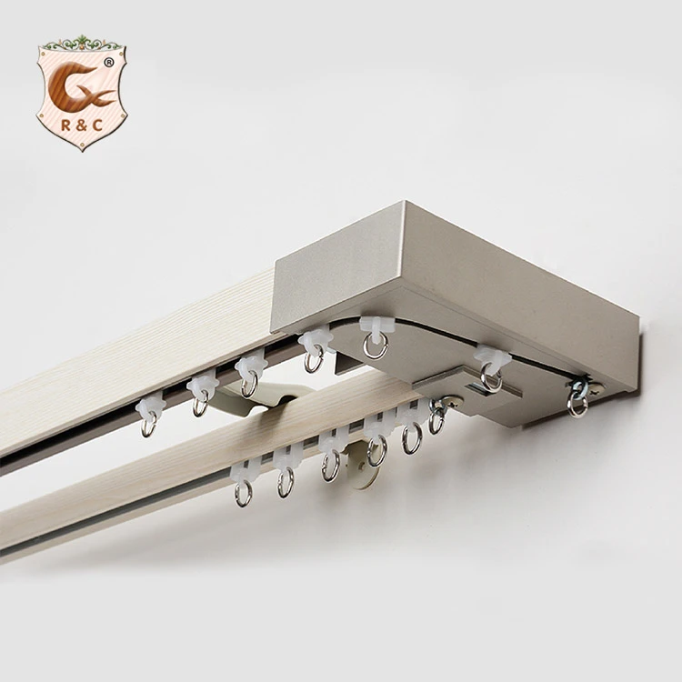 Factory Price Custom Size Curtain Rail and Accessories Heavy Duty Aluminium Curtain Track
