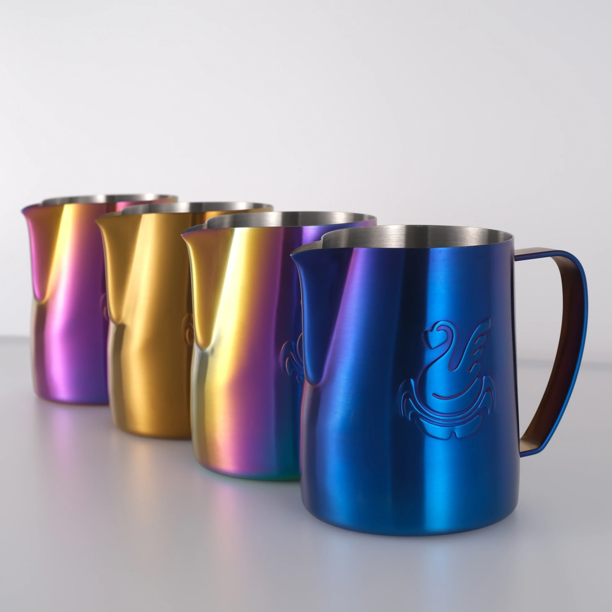 600ml Custom Espresso Latte Art Garland Frother Barista Stainless Steel Coffee Frothing Pitcher Milk Jug Frothing Pitcher Jug