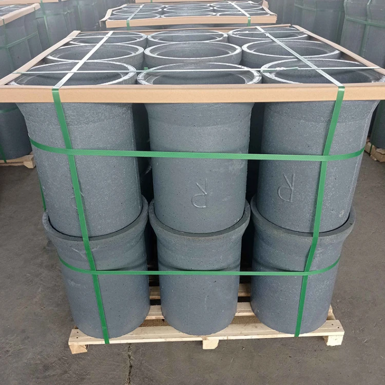 Graphite Crucible 10kg 40kg Graphite Ceramic Crucible 50kg Silicon Carbide Crucible for Aluminum Melting Foundry