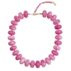 Collana con fiori di ciliegio in polvere di rosa