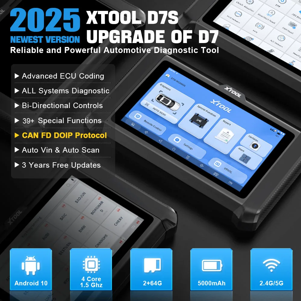 Magazzino UE del Regno Unito D7S EU XTOOL Dispositivo di programmazione chiavi auto Strumento di programmazione immobilizzatore Lettore di codici PIN Strumento diagnostico automobilistico_voghion.com
