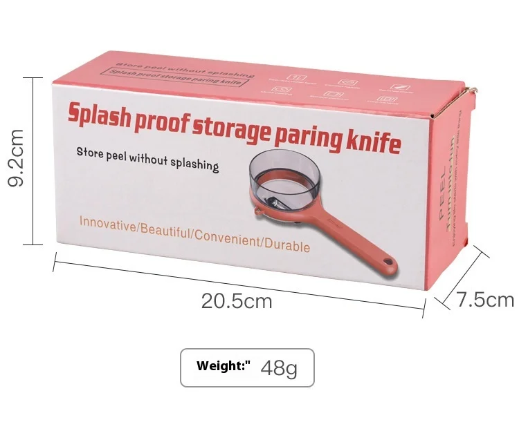 Multi-Functional Stainless Steel Fruit Vegetable Peeler Stock Storage Type Knife for Peeling Melons Splash-Proof Artifact Fruit