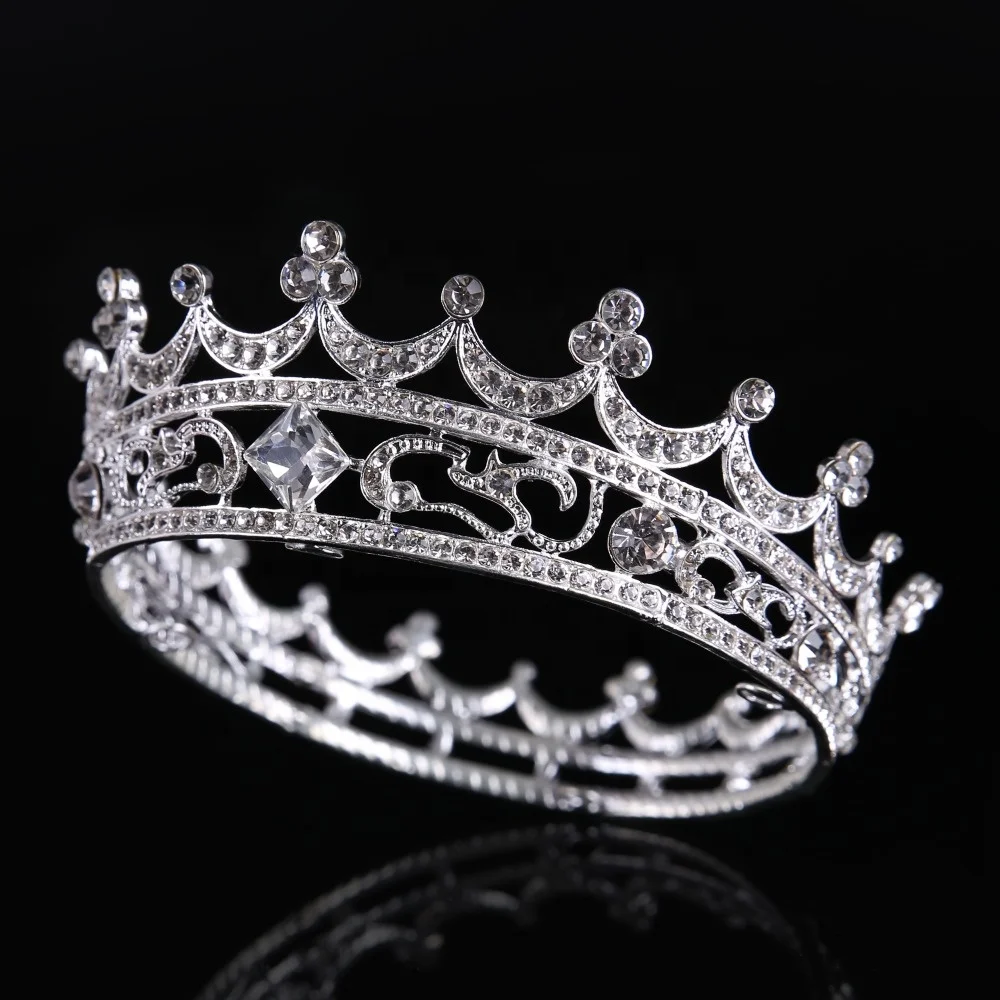 High Quality Rhinestone Princess Crowns for Bride HA-348