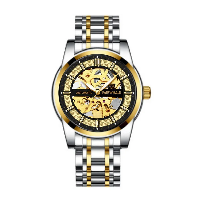 Mark Fairwhale Factory Wholesale High Performance Customized Logo Waterproof Stainless Steel Automatic Mechanical Men's Watch