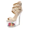 beige 17cm flower