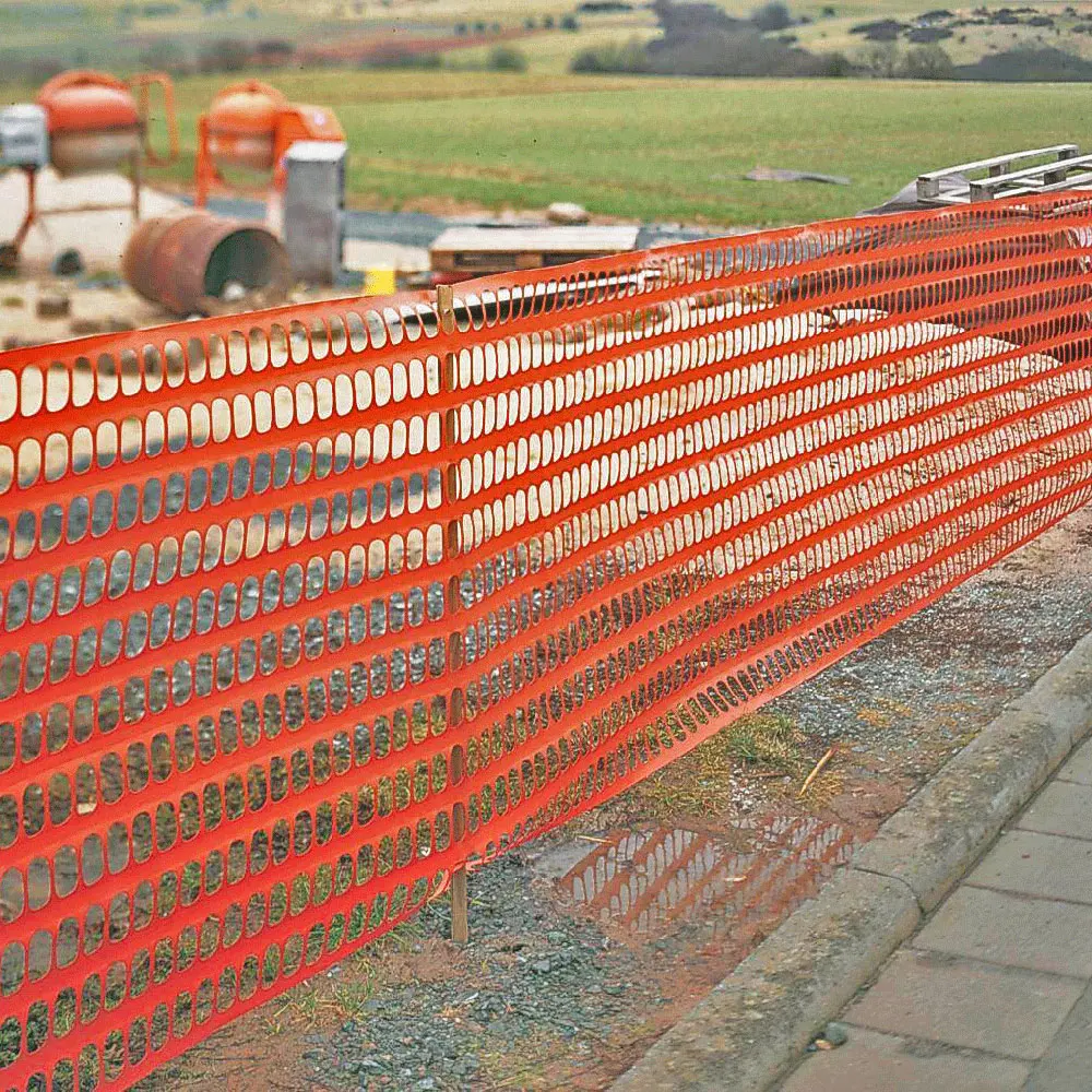 80gsm Safety Fence Orange 1.5m Heat Treated Plastic Frame Mesh for Farm and Construction