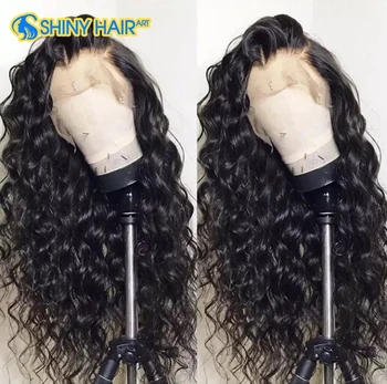 Natural Deep Curly Human Hair Front Full Lace Wig With Baby Hair For Black Women,4X4 5X5 Lace Closure Human Hair Wig Blend