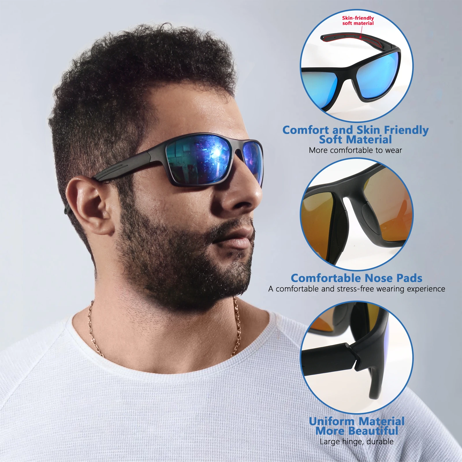 Floating Polarized Fishing Sunglasses For Men Women,Sailing Boating