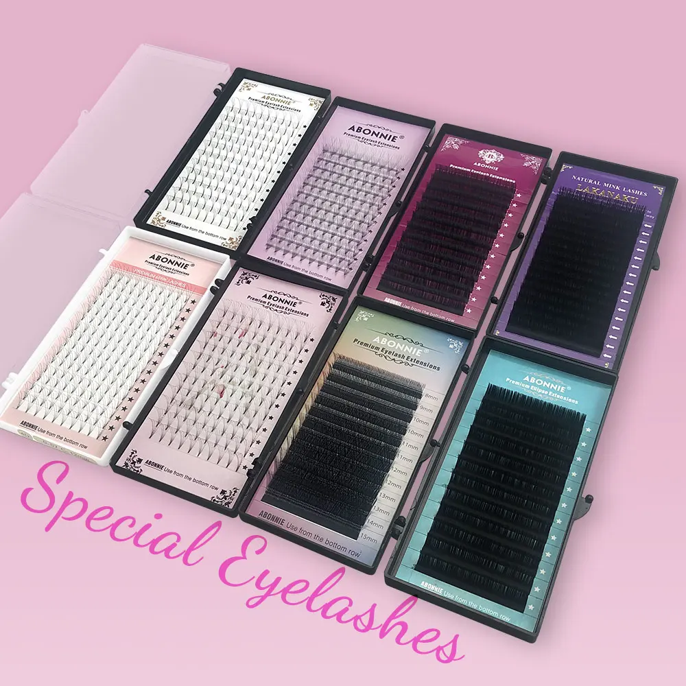 Cashmere Lash Extensions Tray 0.02 0.03 0.05 Premium Matte Black Volume