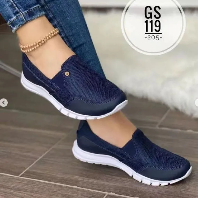 2024 new design large size casual walking shoes lace up canvas shoes lightweight sneakers for women