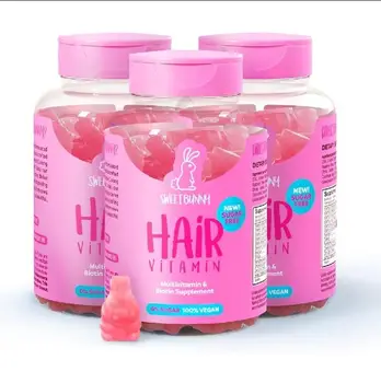 OEM/ODM Sweet Bunny Hair Vitamins Sugar-Free Vegan Biotin Gummies