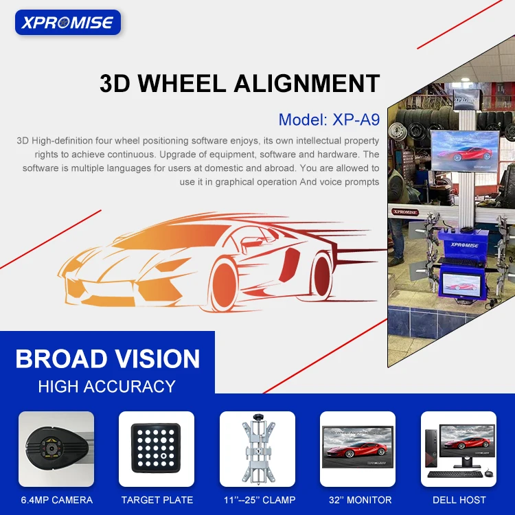 3d Four Wheel Alignment Computerized Portable Wheel Alignment Machine ...