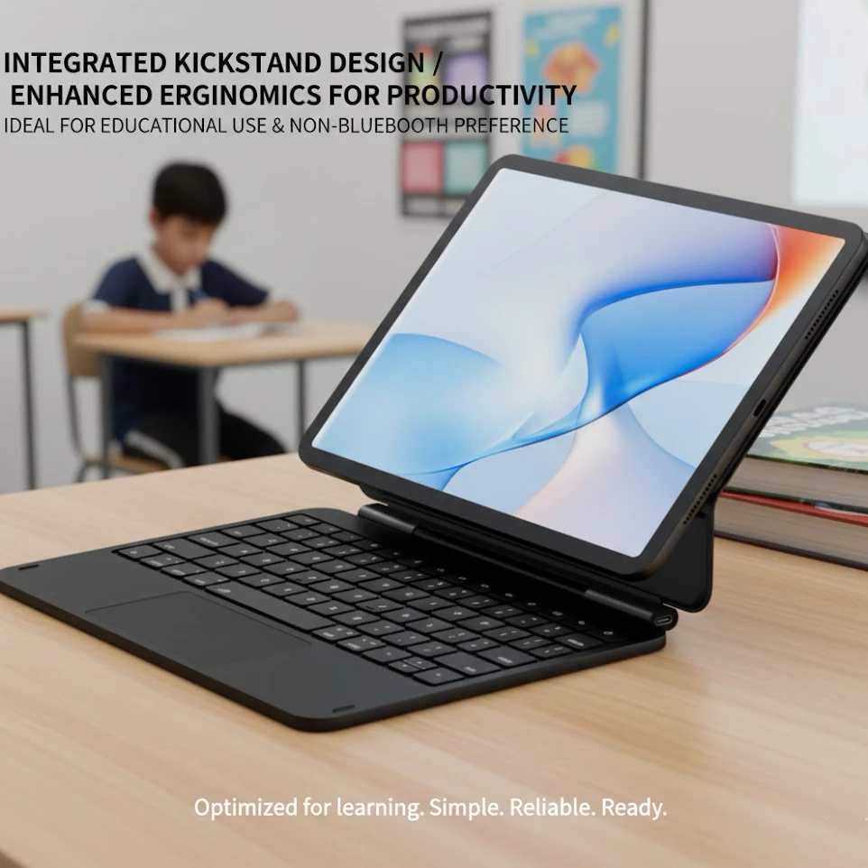 product laudtec type c detachable dual mode multi functional for ipad magic keyboard compatible with both portrait and landscape modes-5