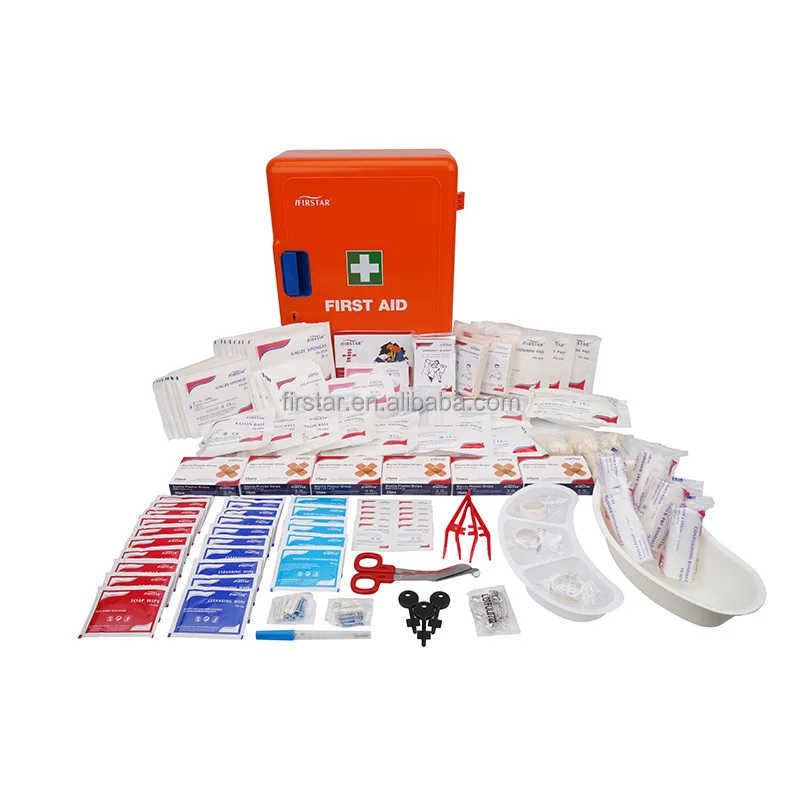 Firstar 260 Piece First Aid Cabinet Wall Mount Medical Box Outdoor ...