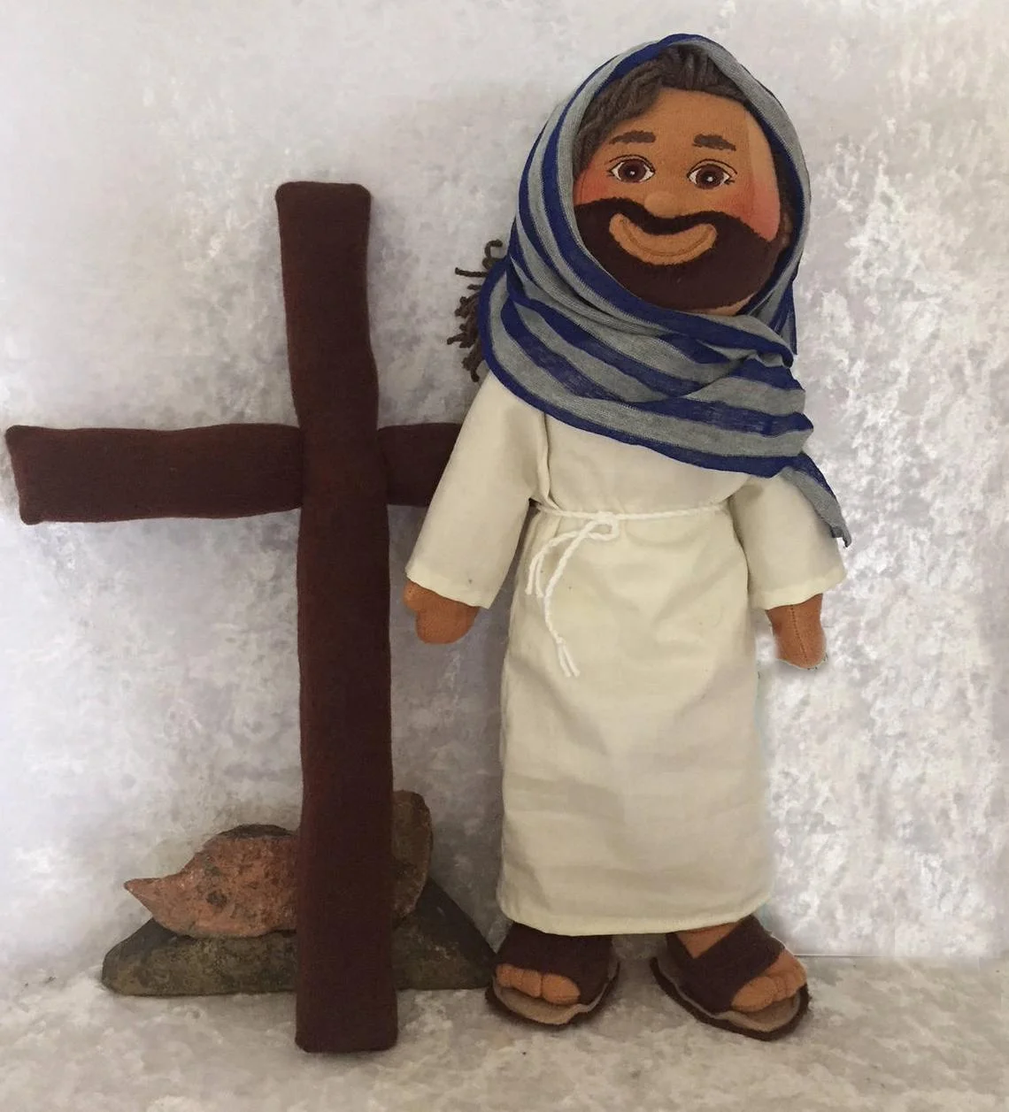 Peluche Jésus parle 20 des versets bibliques de Jésus et 3 de la musique biblique, poupée en peluche Jésus pour enseigner, adaptée pour l'église, l' école du dimanche, jouet religieux de Pâques