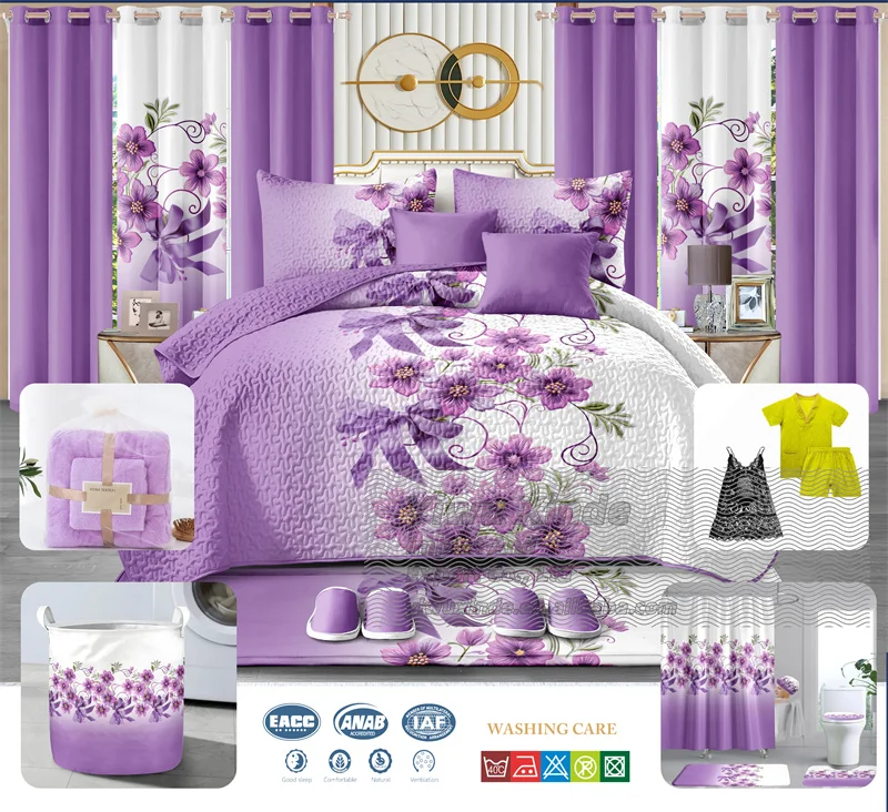 26 Piece Bedding Sets With Matching Curtains Cotton Bedding Set With
