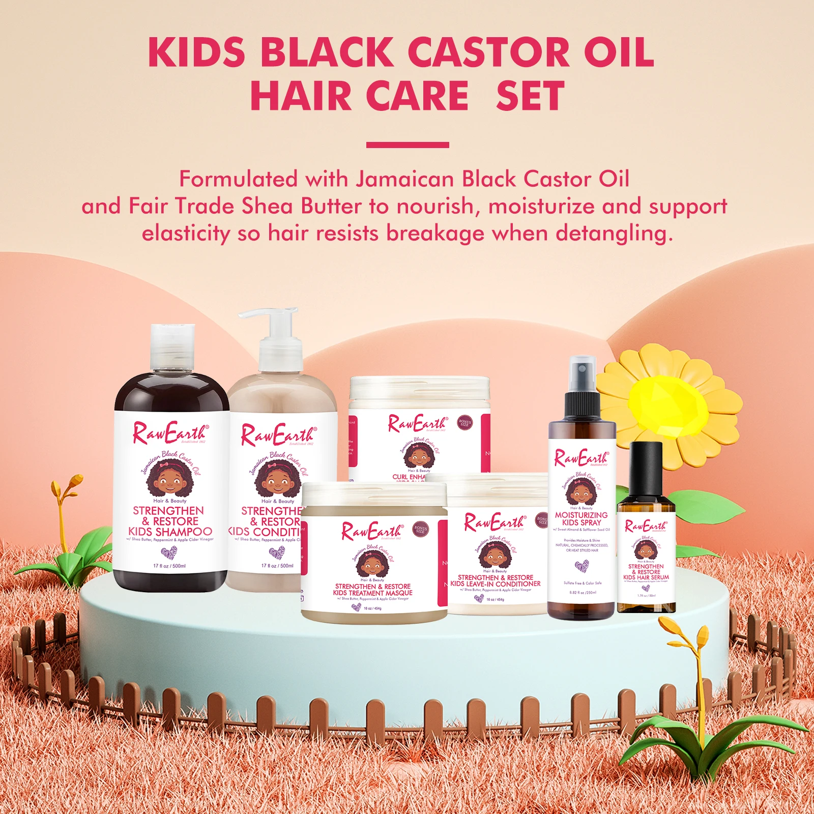 2022 Best Selling Argan Oil Morocco Kids Shampoo And Conditioner Tears