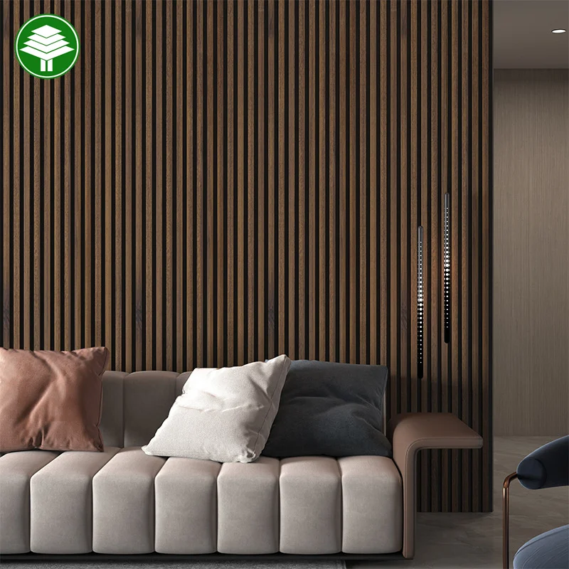 Wooden Slat Acoustic Wall Panel Soundproof Wall Panels Sound Absorbing ...