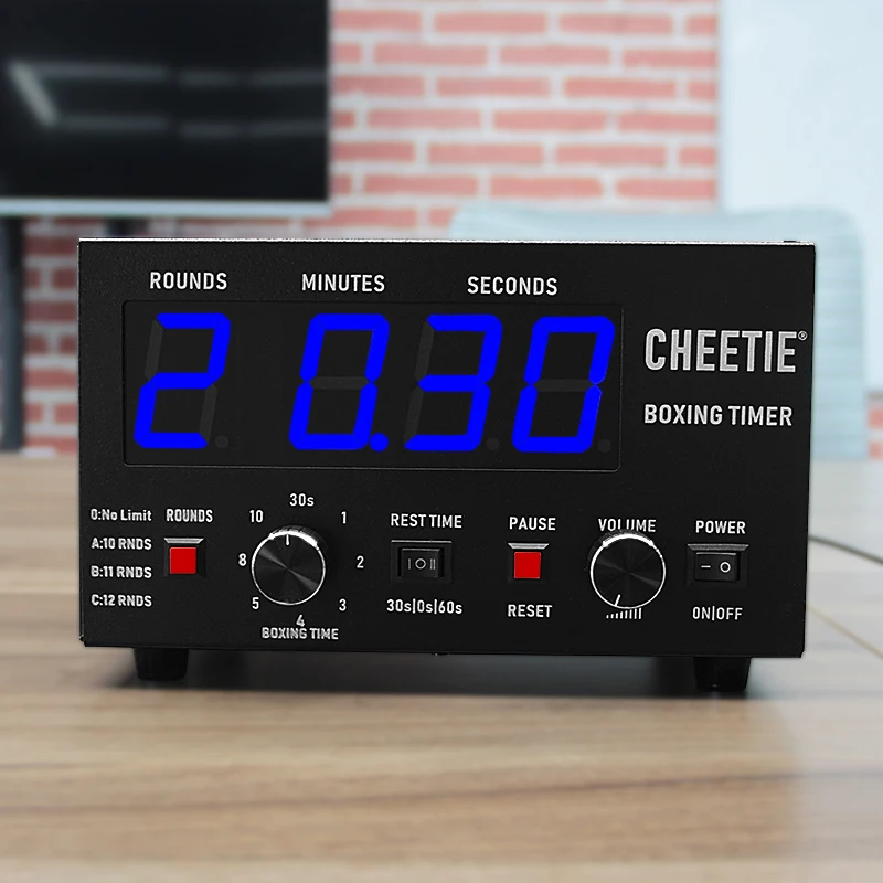 CHEETIE CP40 Personal Workout Boxing Timer Clock MMA Equipment Digital Boxing Interval Timer